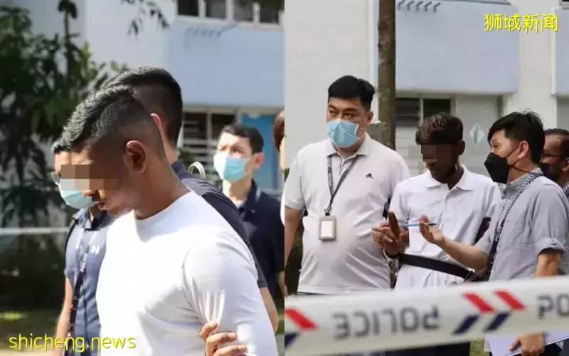 文礼持刀伤人案两嫌凶被押回现场 重组案情