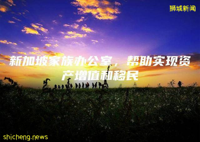 新加坡家族辦公室，幫助實現資産增值和移民