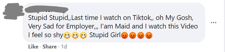 新加坡女佣TikTok曝出雇主洗澡视频,竟全程无打码