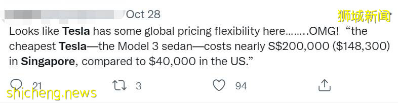 what？在新加坡买1辆特斯拉的钱，可以在中国买3辆了