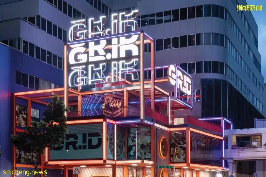 新加坡老商場改造,用工業霓虹升級視覺地標