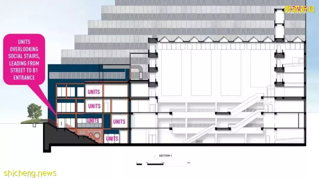 新加坡老商場改造,用工業霓虹升級視覺地標
