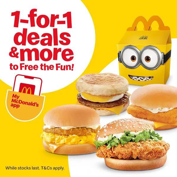 【下周优惠】新加坡小ck半价、麦当劳早餐买一送一