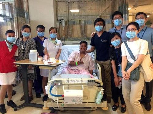 卵巢囊爆裂 手脚截肢 坚强女要自力更生