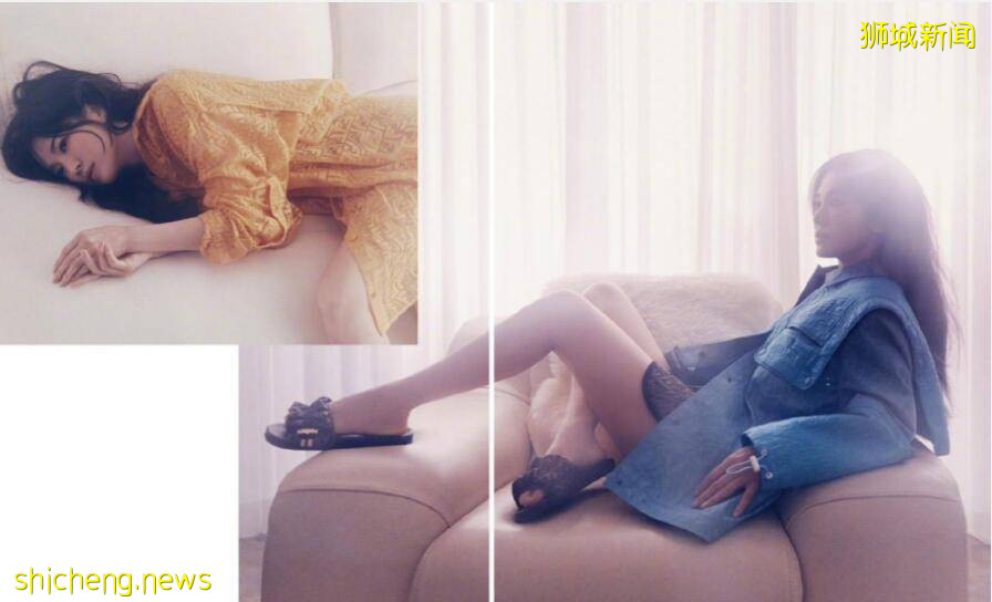 宋慧喬再登新加坡《ELLE》雜志，亂發、躺臥、迷眼、浴照...性感尺度把控站C位