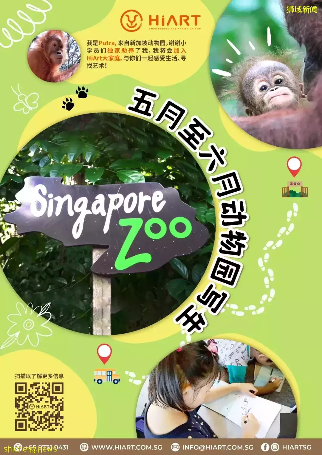 僅$99!做猩猩助養員、近距離寫生,在新加坡竟然有這麽有意義的假期營