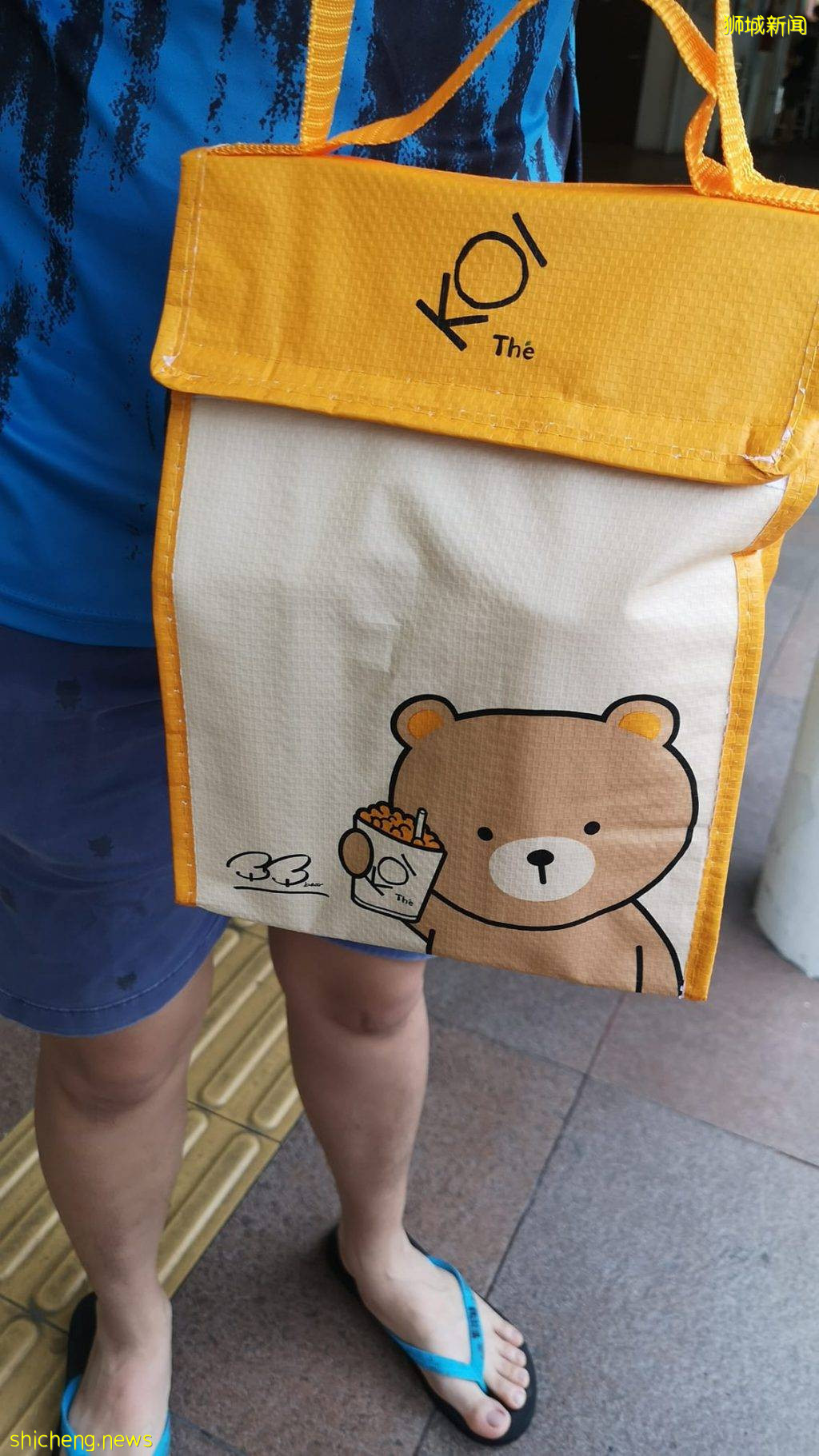 KOI买奶茶送小熊保冷背包🎒!超可爱小熊🐻双肩背包,日常买菜必备好帮手