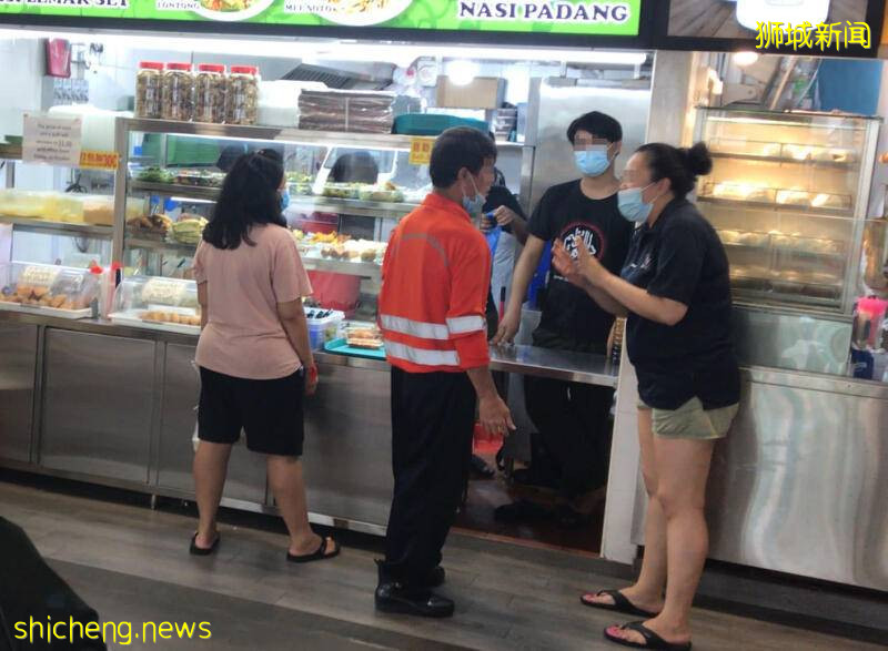 新加坡 摊贩查堂食接种证明 遭食客刁难爆粗怒骂
