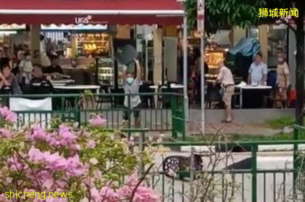 索免费冰美禄被拒  壮男食肆闹到马路