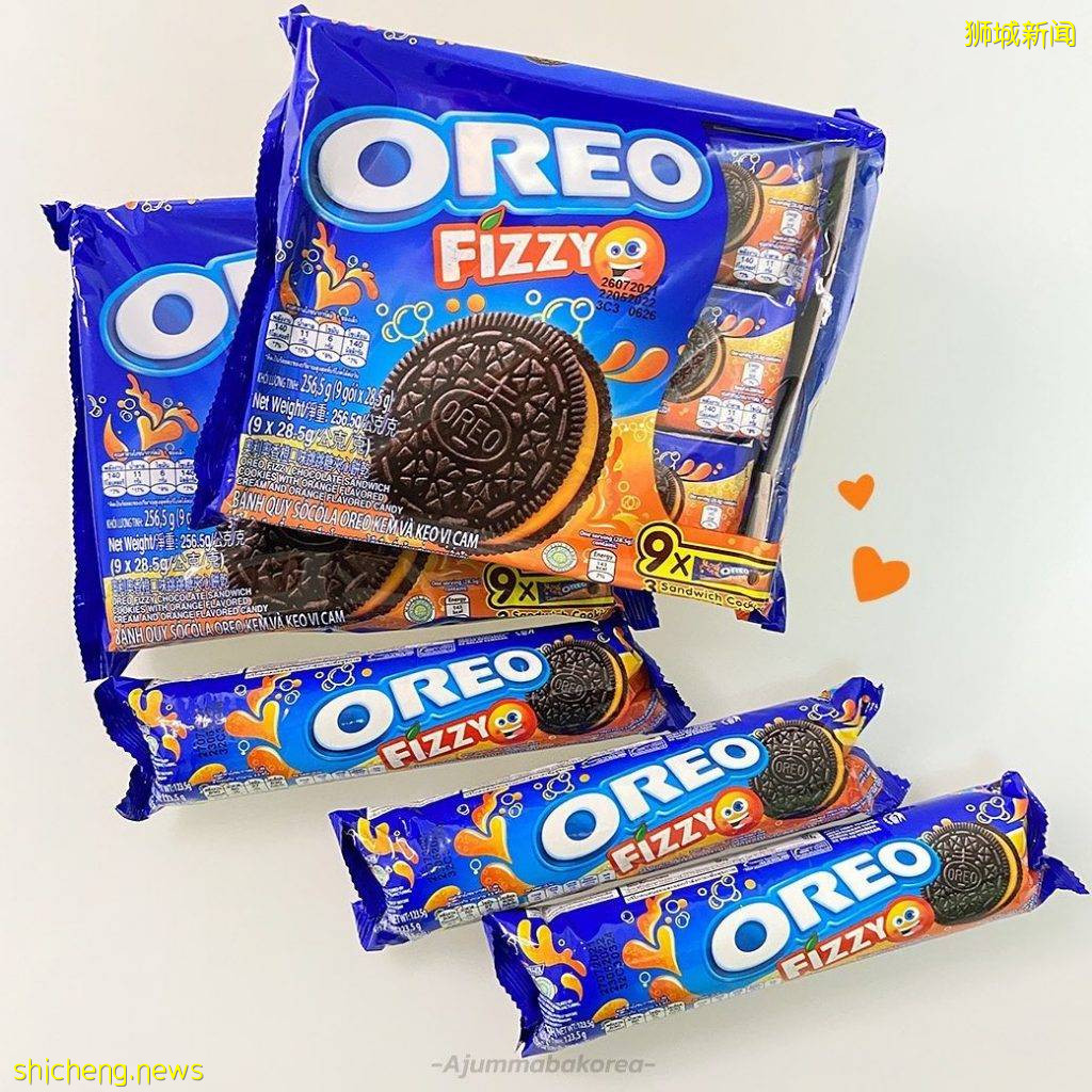 万圣节应景饼干🎃 Orange口味奥利奥你试过了吗⁉️ 夹心奶油清新酸甜,还带有气泡感🤤