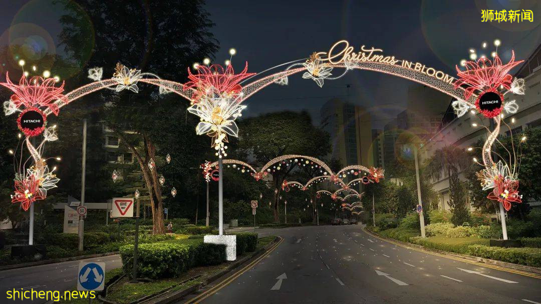 新加坡乌节路圣诞季亮灯将于11月13日举行，“花开圣诞”缤纷绽放
