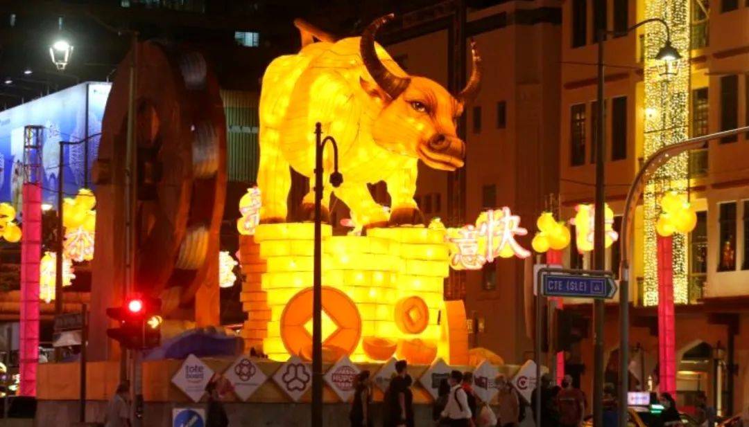 后天!牛车水88个金牛灯点亮迎春节,终于不丑了