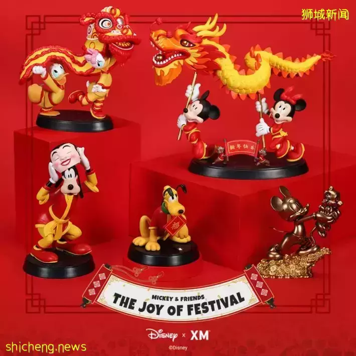 滨海湾花园全新迪士尼春节主题展!4m高的米奇、限量春节主题手办