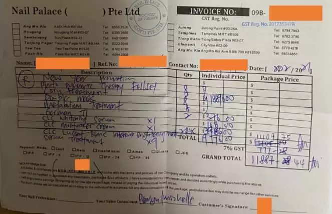 做指甲被推銷簽配套, 總額超過 $80,000 ! 配套近上千元