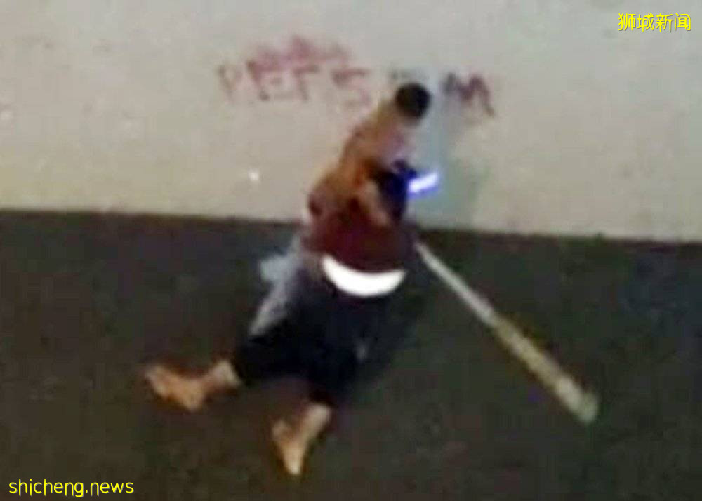 闖靈堂 奪剪刀 赤膊男 刺傷 紅衣男