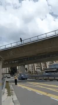 新加坡一女孩欲跳高架桥,致地铁停运30分钟,7辆警车出动