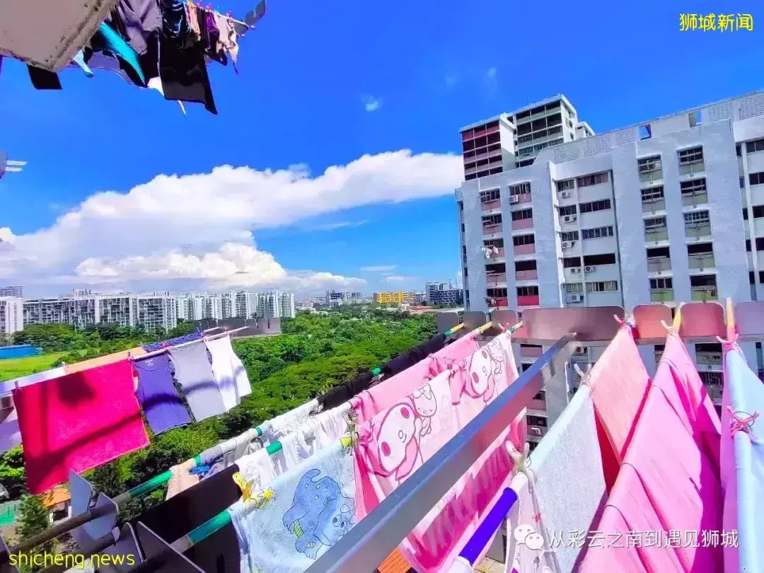 新加坡 HDB 晾晒衣物的方式已成为一种特色