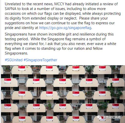 新加坡政府澄清可以繼續挂國旗不會被罰款　網民：條規也翻煎餅