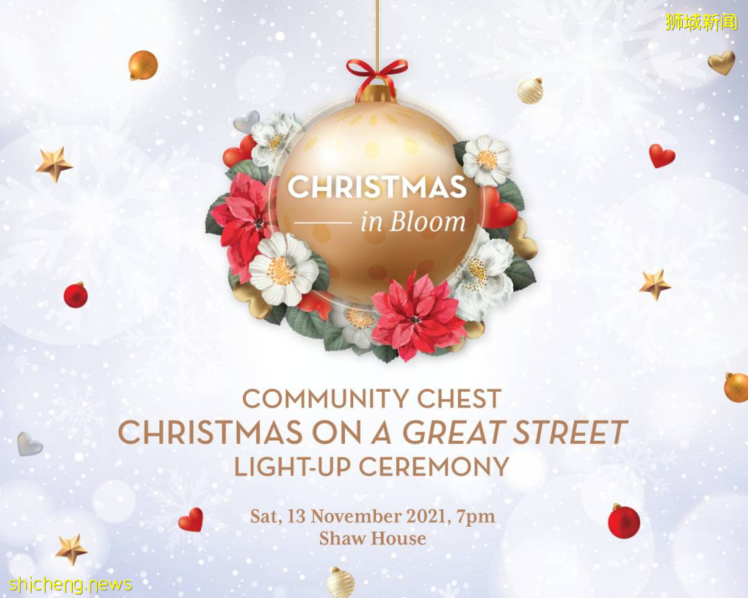 烏節路“花開聖誕”燈飾周六亮燈拉!在線360度雲遊即將啓動