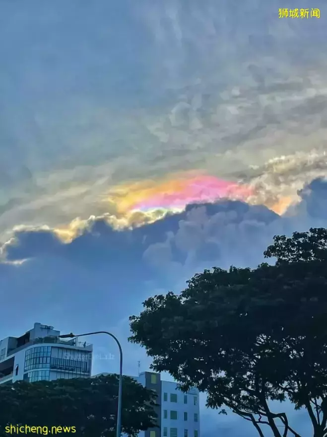本地出现罕见“彩虹云” 网民:像极了北极光