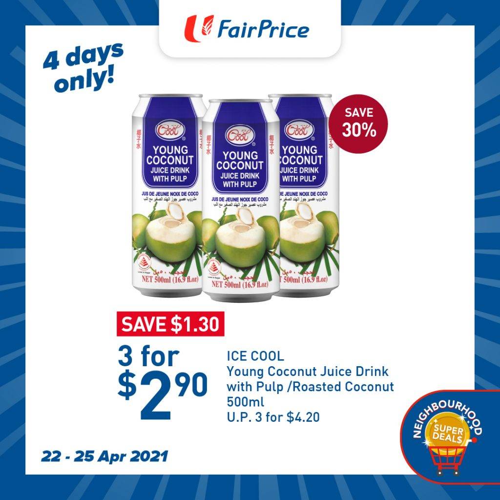 超級省錢優惠活動🎊 FairPrice推出獨家福利！每周超多精選商品，優惠高達50%💥指定分店同步推出