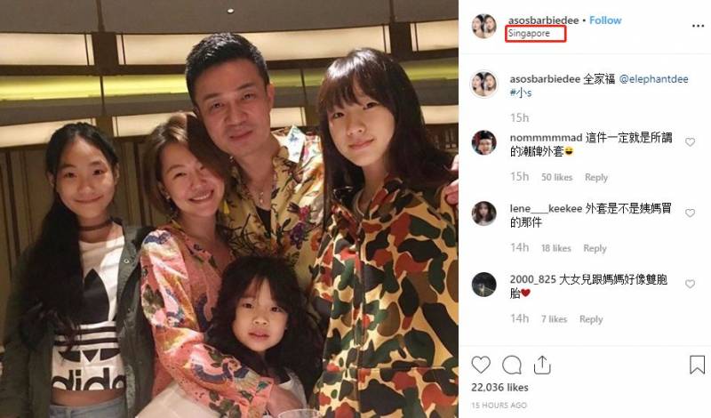 小S一家来新加坡度假，最吸睛的居然是越来越漂亮的二女儿