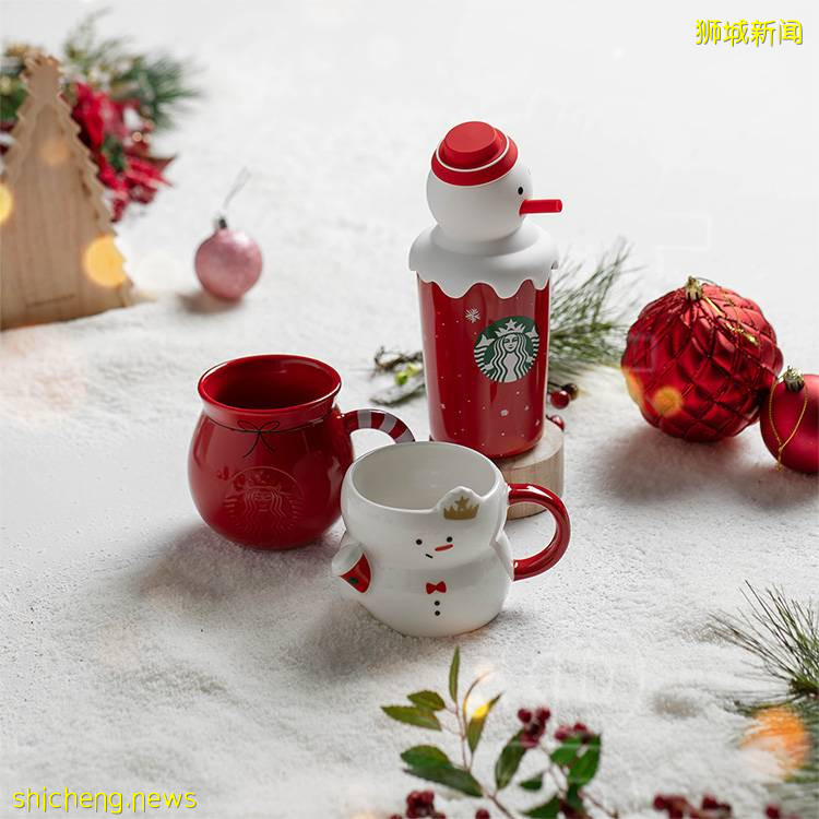 Starbucks冬季圣诞周边🎄全岛已上架!雪人+小熊+雪花+圣诞树造型、佳节氛围感十足❄