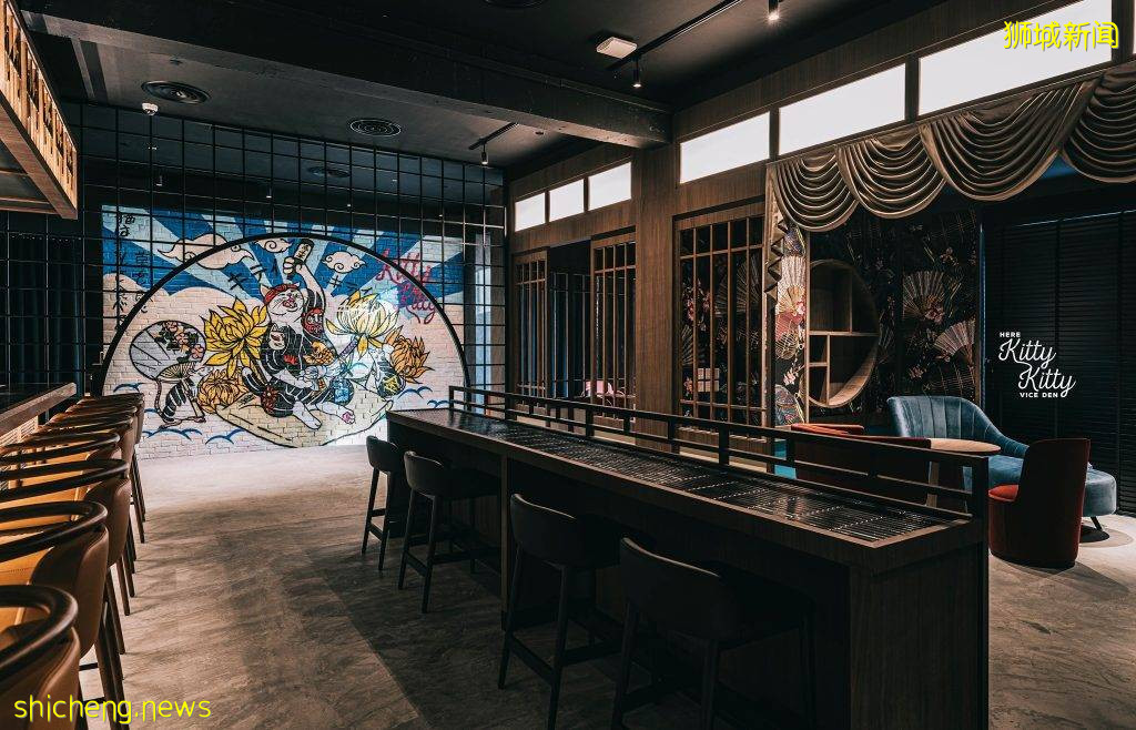 Zouk新開地下酒吧“Here Kitty Kitty”！紅燈籠+秋楓葉+金蝴蝶、瞬間穿越到50年代的日本🍸