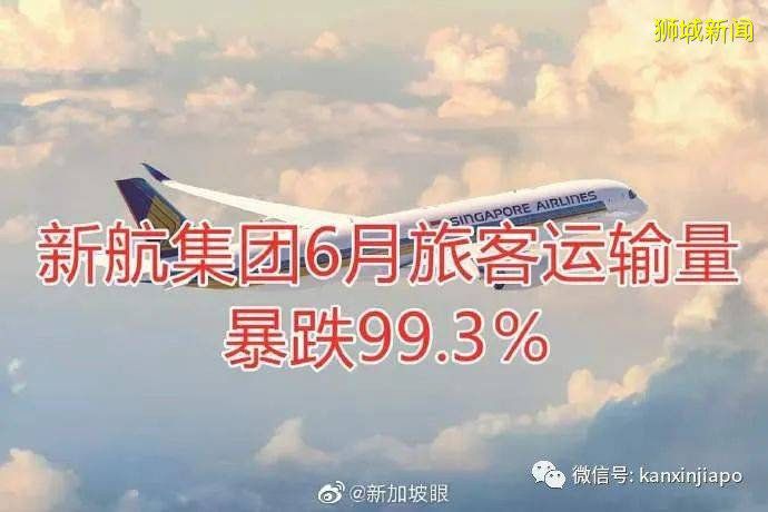 史无前例的航空困境：新航集团6月份旅客运输量同比下降99.3％