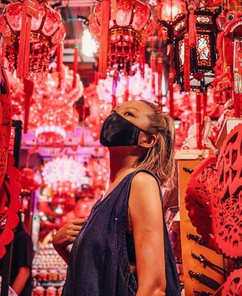 新加坡唐人街解鎖網紅打卡新姿勢,網友:滿滿的豐收味兒