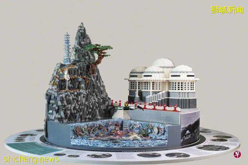 乐高版的桌上型虎豹别墅模型远渡重洋，让欧洲人认识这个建于30年代的人文宝藏花园