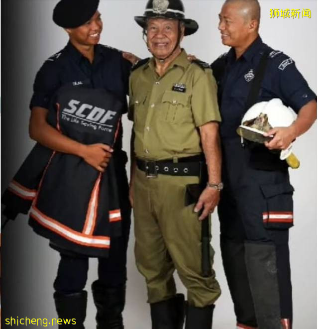 新加坡警察和民防部队向父亲致敬,乘风破浪的爸爸