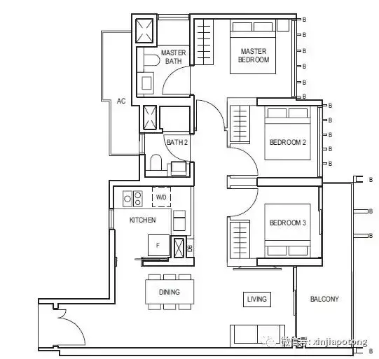 武吉知马上段,5分钟到山景道地铁站
