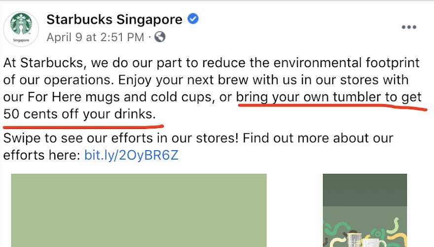 星巴克自帶杯咖啡免費，隊伍排瘋了！新加坡網友：咋不帶痰盂呢
