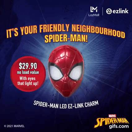 漫威迷們看過來！蜘蛛俠Ez Charm發售啦～眼鏡會亮燈哦！！So Cool