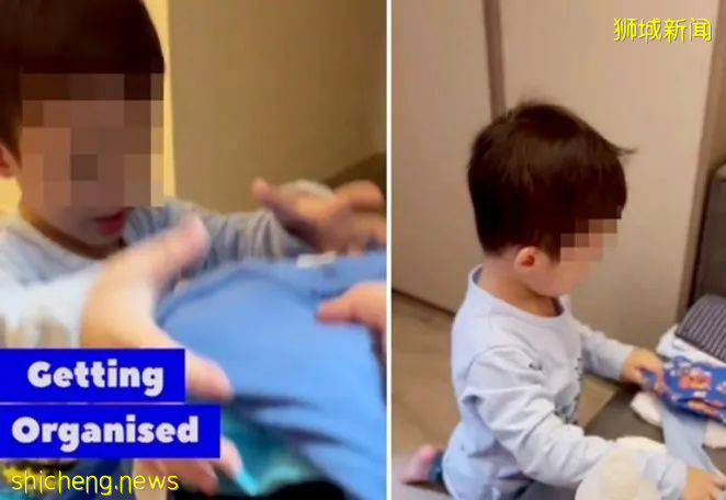 新加坡爸爸拍视频记录自己和3岁儿子感染冠病到康复全过程