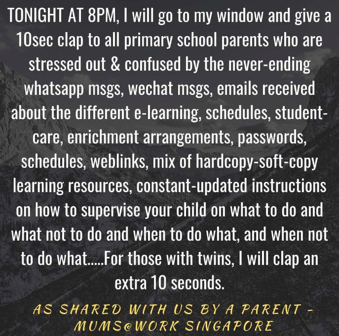 新加坡小学生第一天在家上课，有人欢喜有人愁~