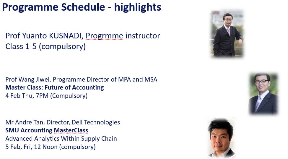 SMU 課程 會計學院研究生課程在線數據冬令營順利閉幕