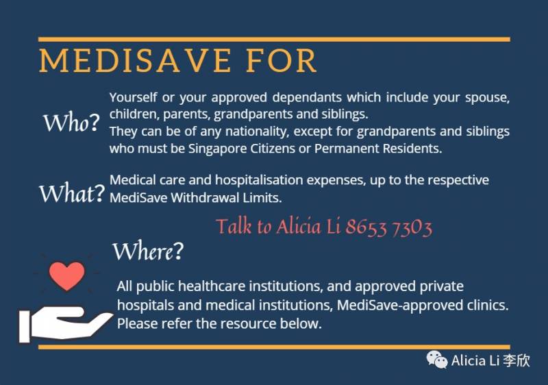 新加坡本地人和PR的保健戶頭，Medisave的錢，用來做什麽