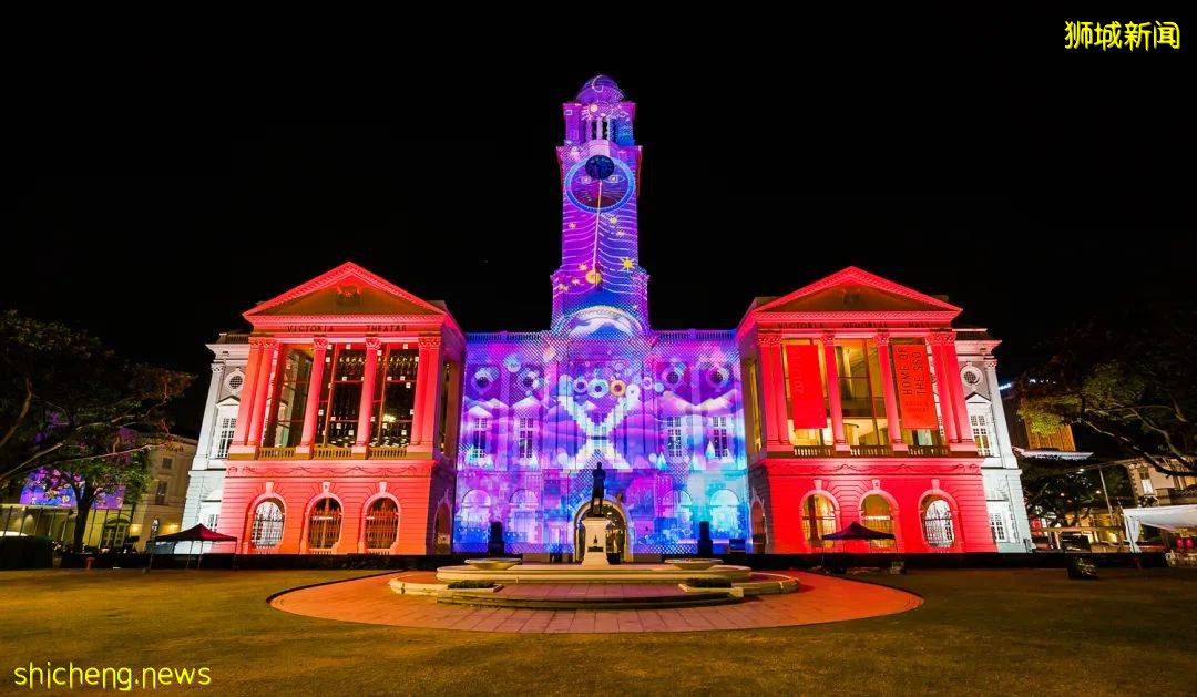 迎接新加坡国庆日,本地七栋历史建筑将投射国旗灯影,激励国人团结一心