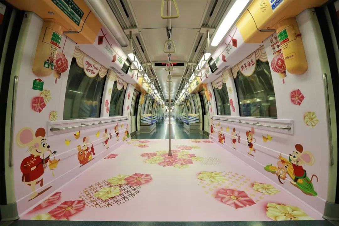 新加坡地铁车厢、站台，有大批老鼠出没~
