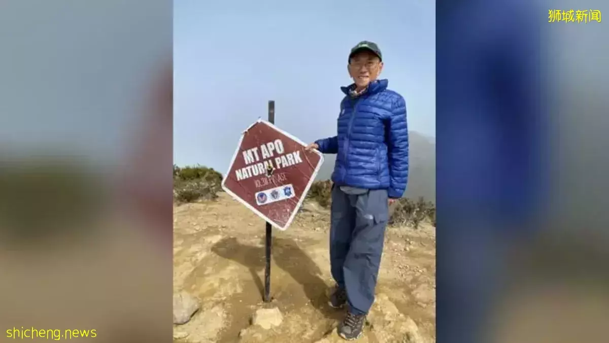 80歲獅城老翁破紀錄 登上菲律賓最高山峰