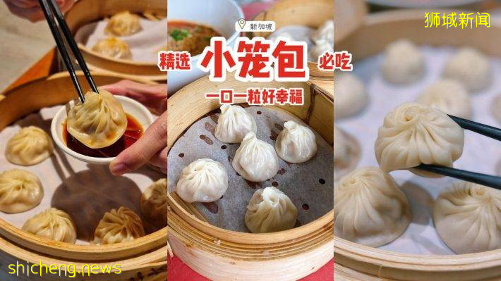 精选新加坡必吃小笼包🥰🥟皮薄如纸+扎实内馅+汤汁浓郁，一口一粒好幸福