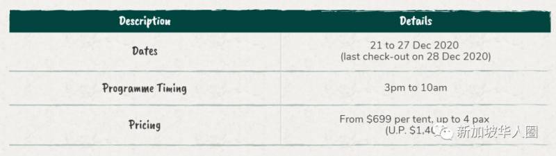 新加坡河川生态园推豪华露营！竟高达699新币一晚，你会去吗