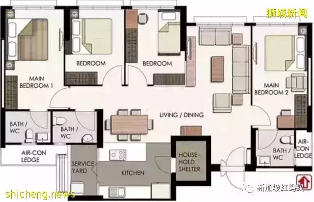 新加坡政府组屋原来有这么多豪华“变异户型”,有地住宅和LOFT复式都全了