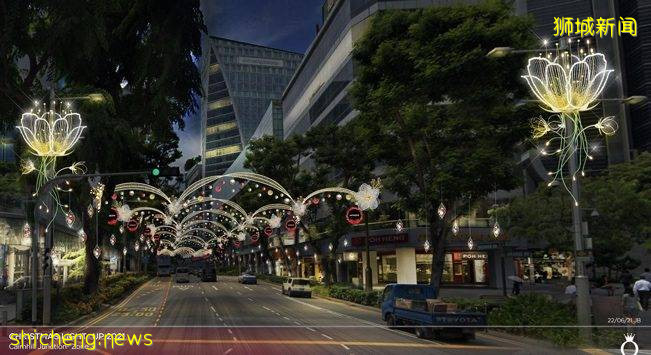 比去年更大规模🤩 乌节路圣诞灯饰绚丽回归!首创圣诞主题巨型夜间投影🎄