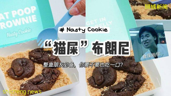 Nasty Cookie推出神似“貓屎”布朗尼甜點，打死我也不會吃，快來整蠱朋友