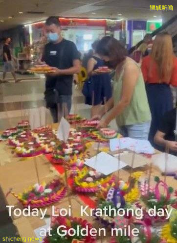 泰国水灯节来到黄金坊? 女子不戴口罩 忘我起舞