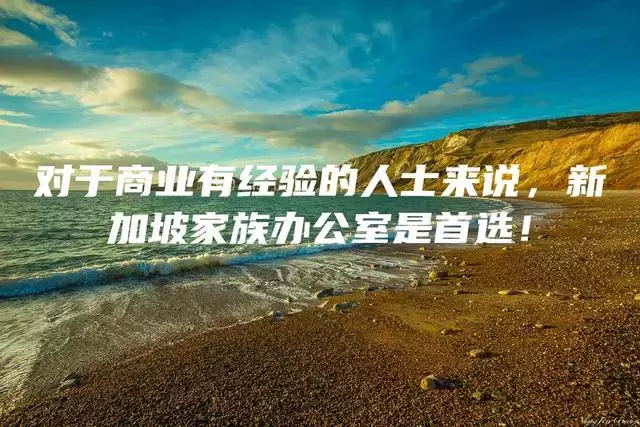 对于商业有经验的人士来说，新加坡家族办公室是首选