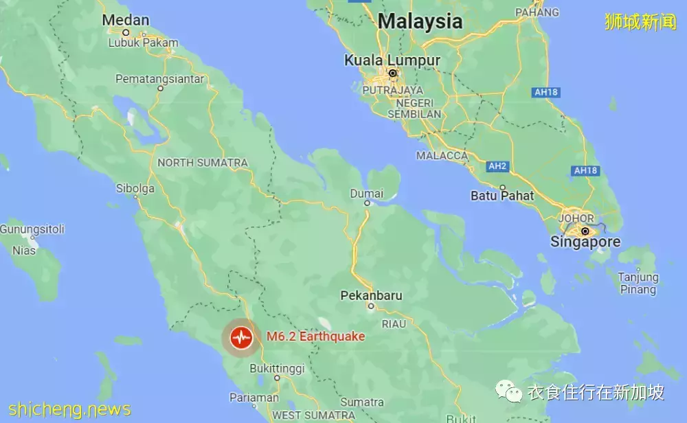 新加坡和馬來西亞同時地震,人心惶惶